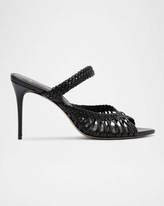 Agatha 85 Leather Stiletto Sandals